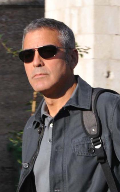 George Clooney: Hard at Work in Italy