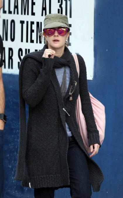 Drew Barrymore Preps for SNL Gig