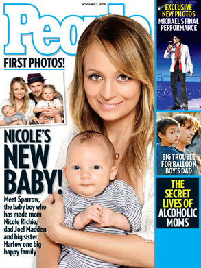 Nicole Richie debuts adorable baby Sparrow in People
