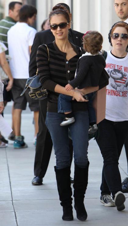 Jessica Alba and Honor Marie: Rodeo Drive Damsels