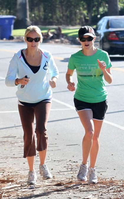 Reese Witherspoon Breaks a Sweat