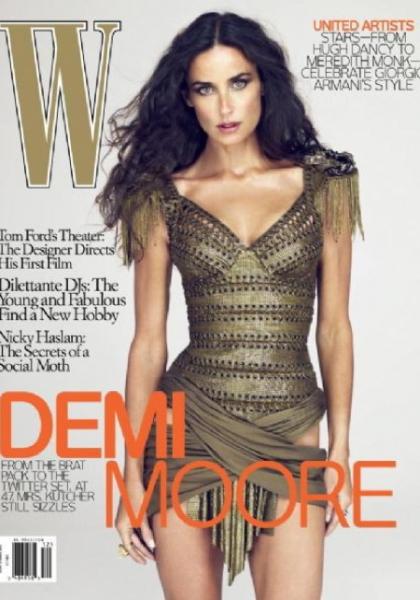 Demi Moore in W: I prefer to be called a 'puma' not a 'cougar'