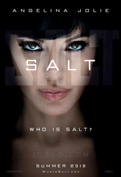 Angelina Jolie has vampire eyes in new 'salt' poster