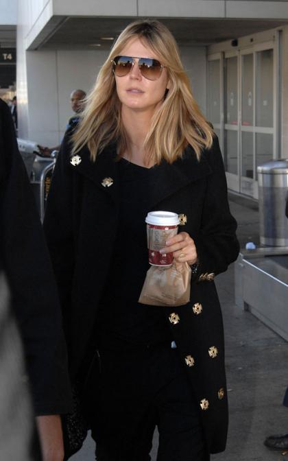 Heidi Klum Lands in LA