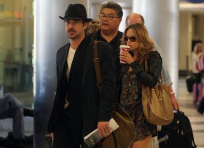 Colin Farrell  girlfriend go on vacation without 7-week-old baby Henry