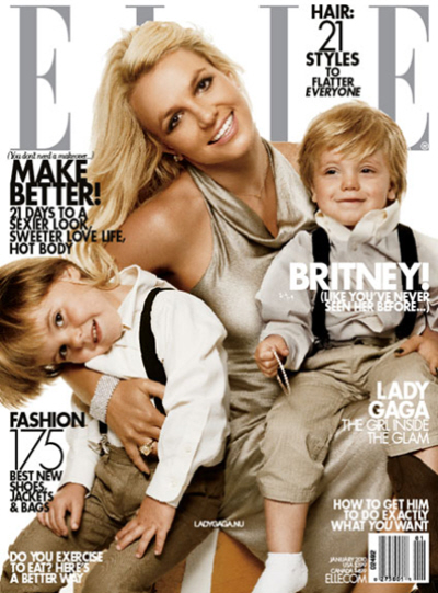 Britney Spears shows off her healthy boys  her busted weave in Elle