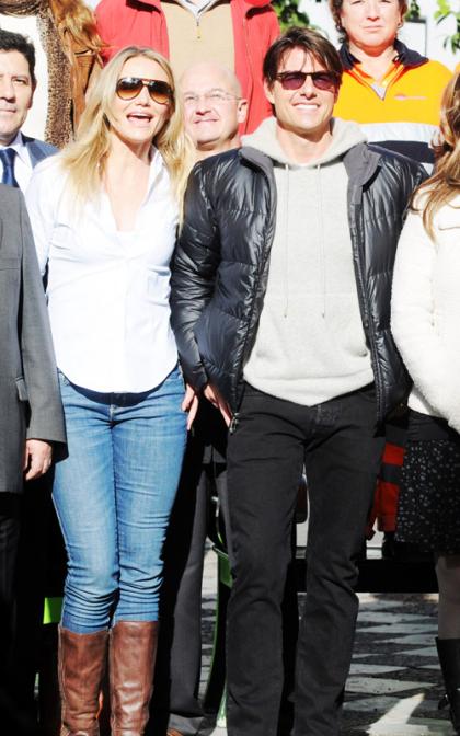 Tom Cruise and Cameron Diaz: Wrapping Up in Sevilla