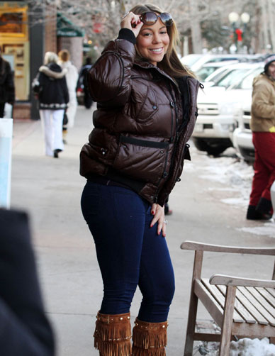 Mariah Carey's Fat Booty In Aspen