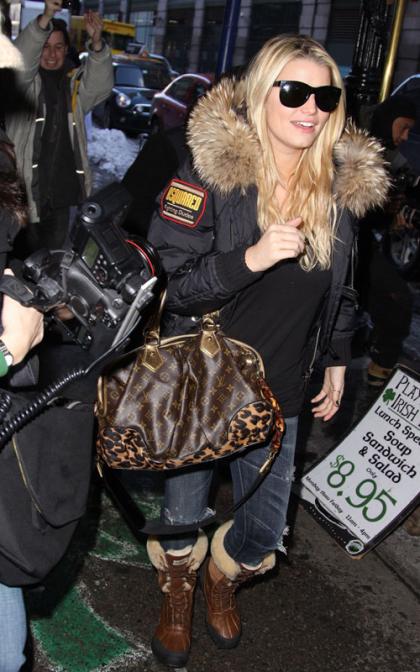 Jessica Simpson: Bundled Up in the Big Apple