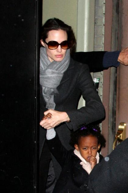 The Jolie-Pitts take in a matinee of 'Mary Poppins'