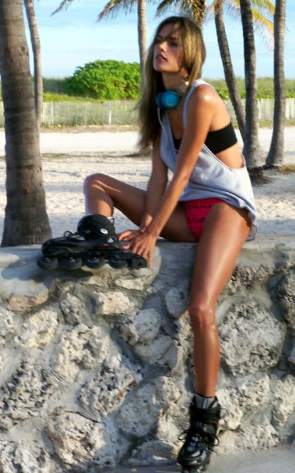 Alessandra Ambrosio: Miami Beach Boardwalk Babe