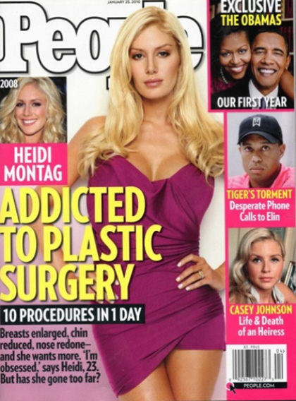 Heidi Montag on People Mag: 'Addicted to plastic surgery'