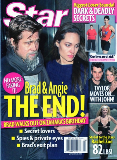 Star: Brad was so mad at Angelina, he walked out on Zahara's b-day party