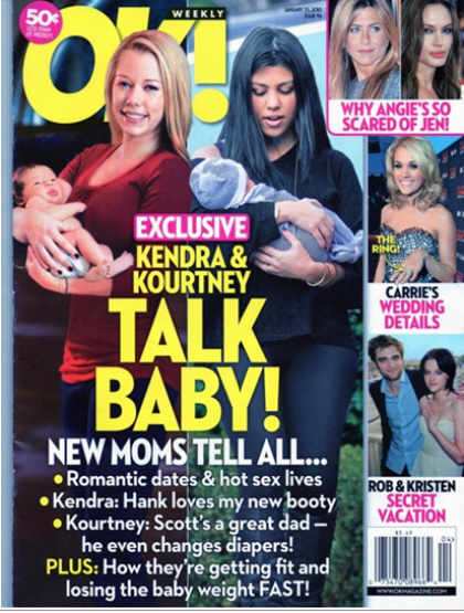 Kourtney Kardashian  Kendra Wilkinson won't shut up about their babies
