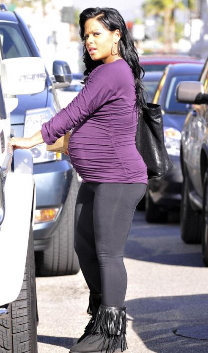 Christina Milian Shows Off Baby Belly