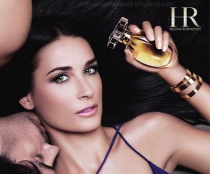 Demi Moore got a new face for her 'Wanted' perfume ads
