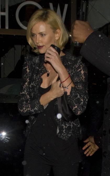 Charlize Theron: Post Breakup Dinner Outing