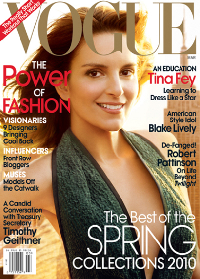 Tina Fey is skinny, boring, bland in Vogue Mag