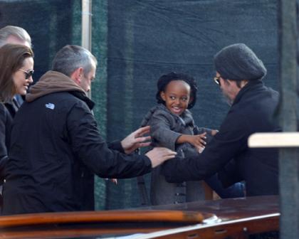 Brangelina: Venice Boating with Jon Voight!