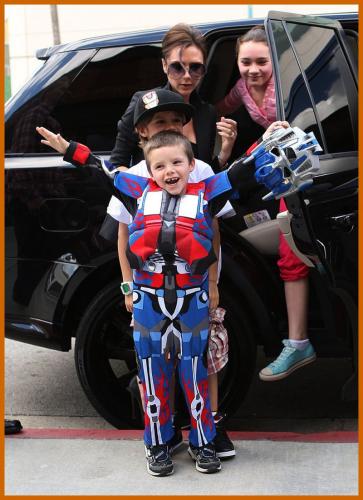 Cruz Beckham Transforms Into 'Optimus Prime' To Celebrate His 5th Birthday