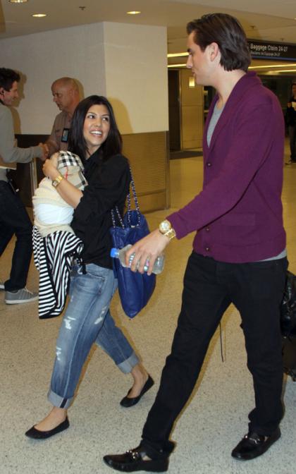 Kourtney Kardashian's Family Arrival in Miami