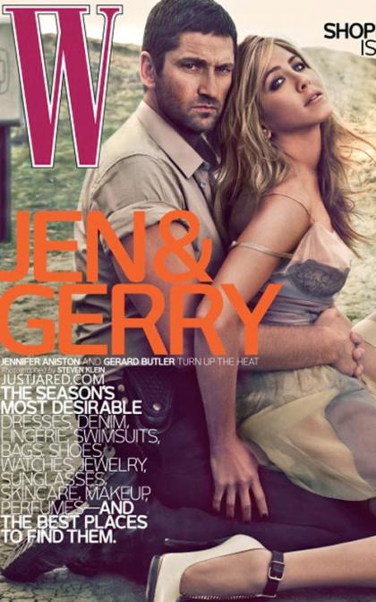 Jennifer Aniston and Gerard Butler: Cuddly Cover Shoot