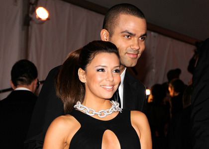 Eva Longoria and Tony Parker: Beso Date