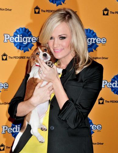 Carrie Underwood Shows Off Her Puppies