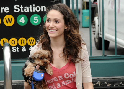 Emmy Rossum: Strolling with Cinnamon