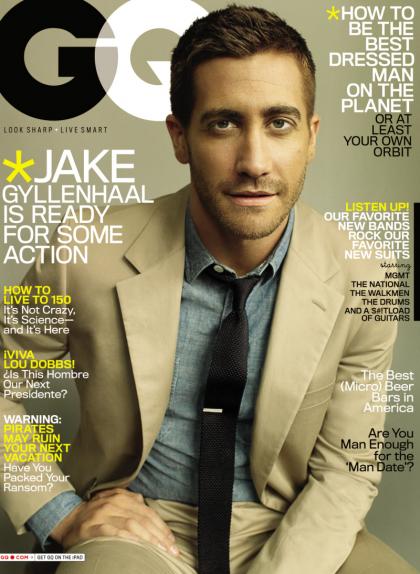 Jake Gyllenhaal's man-tanned GQ cover, talks about Heath Ledger