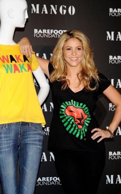 Shakira Presents Charity Solidarity T-Shirts