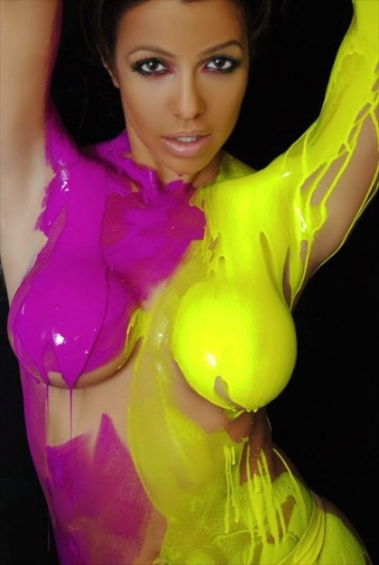 S.S. Vida Guerra in Bodypaint