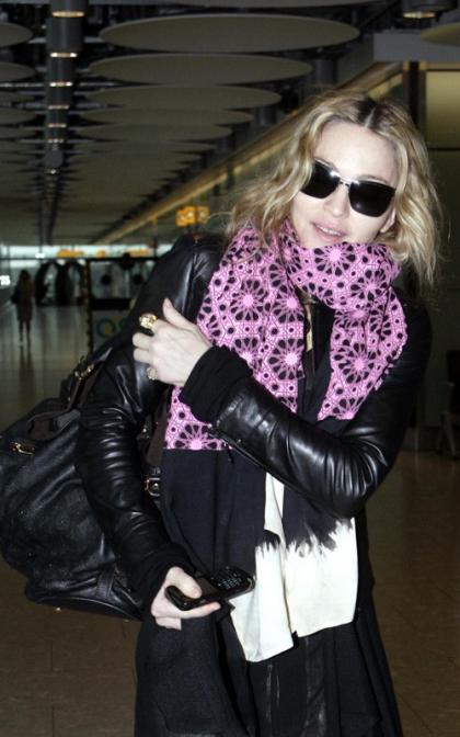 Madonna's Heathrow Landing