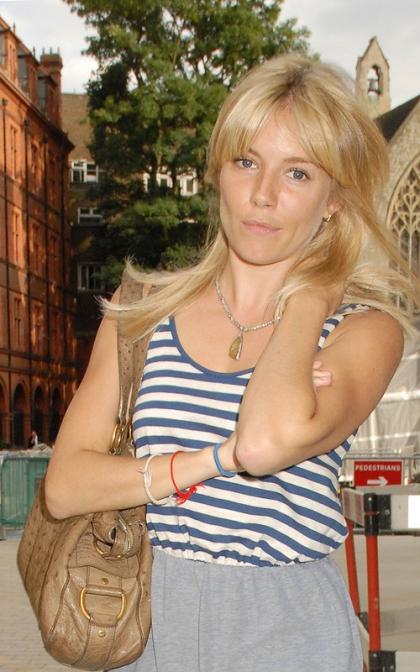 Sienna Miller Ditches Elton's Party, Shows Off New Coif