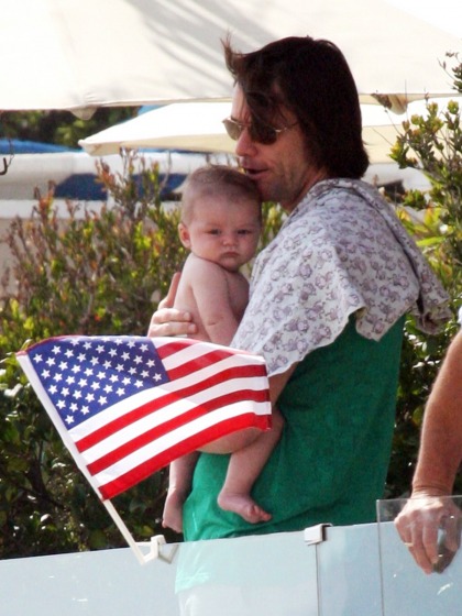 Jim Carrey proudly shows off his 4-month-old grandson Jackson
