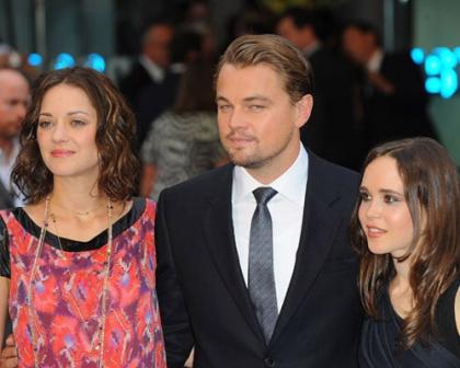 Leonardo, Ellen, and Marion: UK Premiere of 'Inception' 