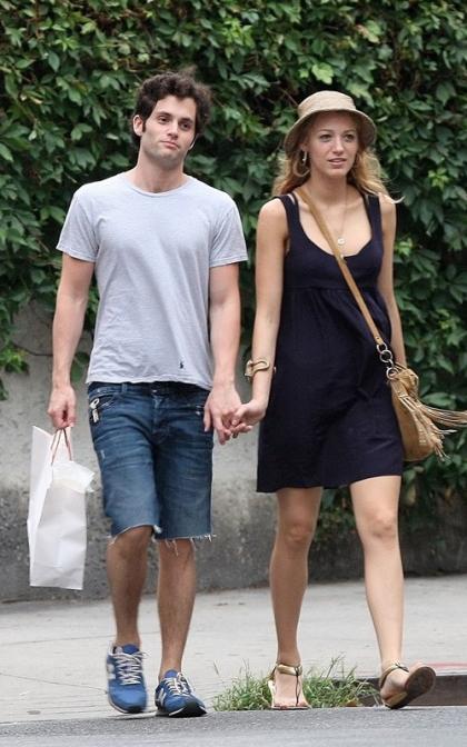 Blake Lively and Penn Badgley: PDA in the Big Apple