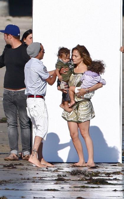 Jennifer Lopez and Marc Anthony: Beach Photo Shoot Fun