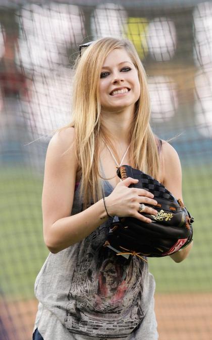 Avril Lavigne's Day at the Ballpark