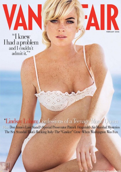 Lindsay Lohan did a photo shoot for Vanity Fair before going to jail