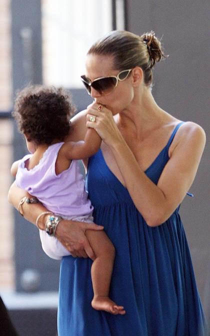 Heidi Klum Kisses Baby Lou, Talks Emmy Dress