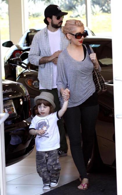 Christina Aguilera: Ferrari Shopping with Jordan and Max