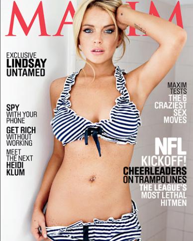 Lindsay Lohan In Her Underwear For Maxim
