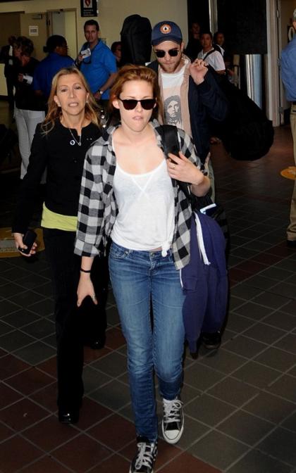 Robert Pattinson and Kristen Stewart's LAX Landing