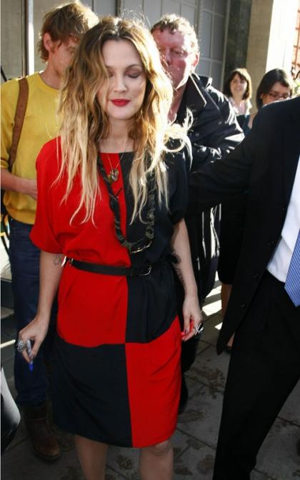 Drew Barrymore Brightens Up the Streets of London