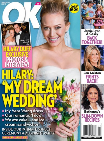 Hilary Duff's 'dream wedding' in OK! Magazine