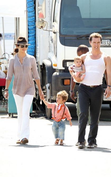 Matthew McConaughey's On-Set Family Visit