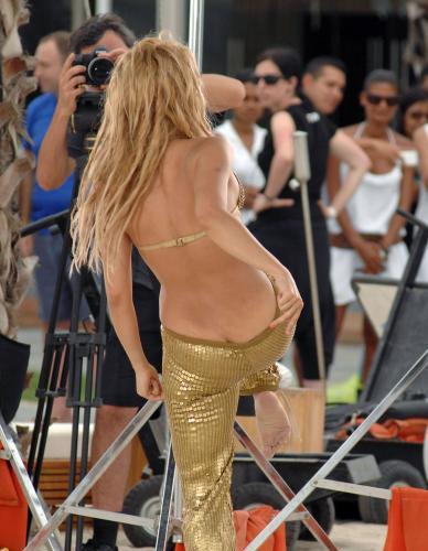 Shakira's Sexy Little Butt Is Hanging Out
