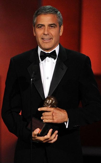 George Clooney Honored at Emmy Awards, Brings Elisabetta