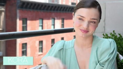 Miranda Kerr's skincare: 'rose quartz makes the vibration of love flow through it'